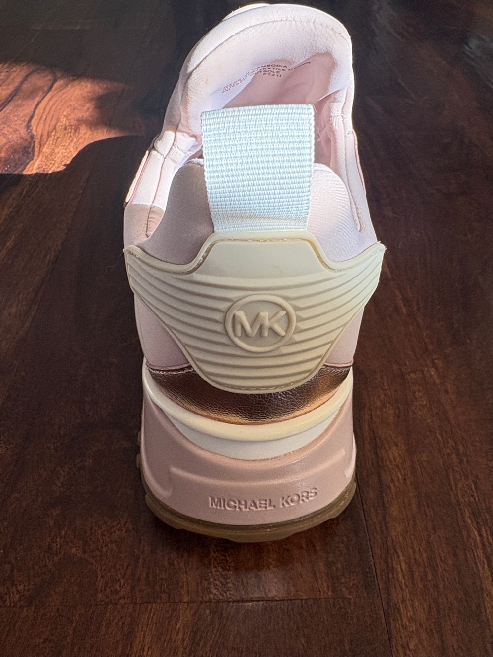 Michael Kors Rose Gold and Blush Runner Sneakers - Picture 7 of 8